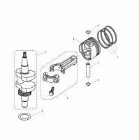 CRANKSHAFT & PISTON - 4 Strok For F5AF6A